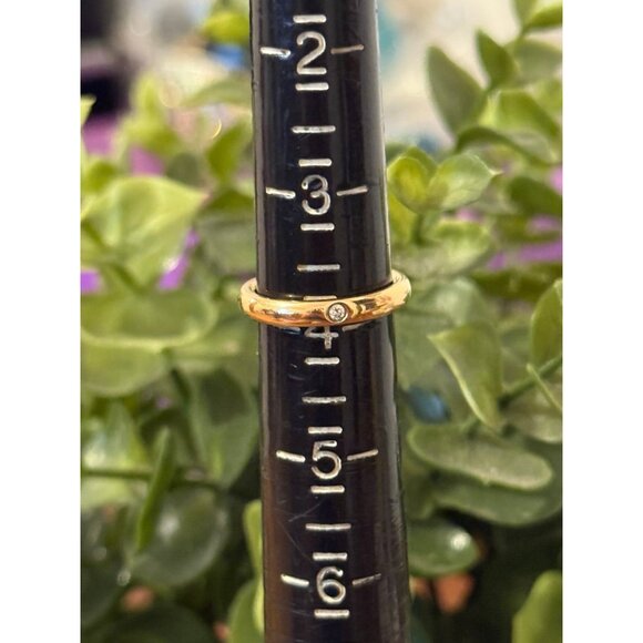 T&Co. 18k Gold Peretti Diamond Band Ring - Picture 10 of 11